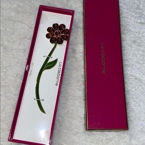 BNIB Jewelled Flower Crystal Bookmark